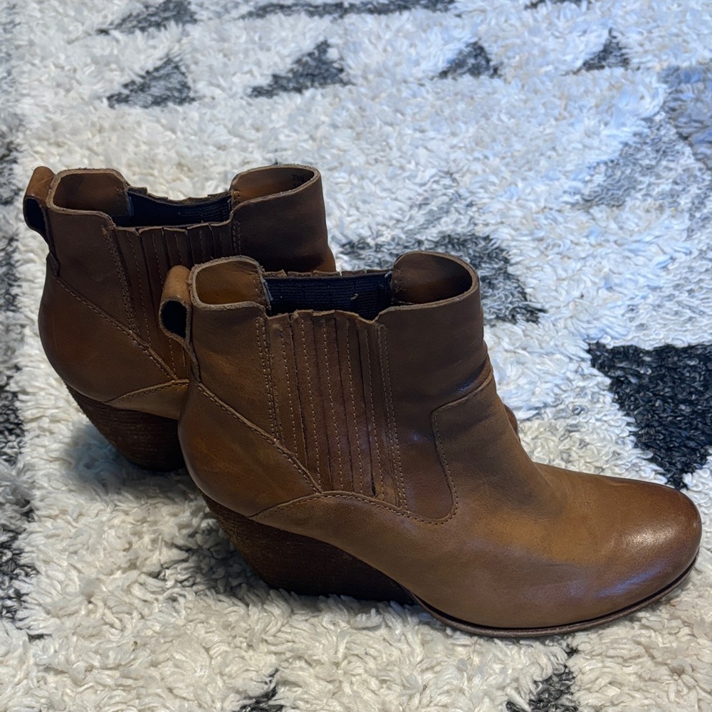 Kork-Ease Brown Ankle Booties